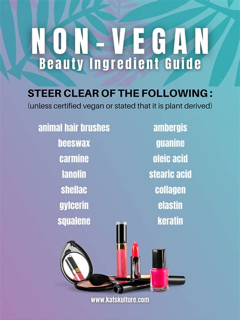 non vegan makeup products.